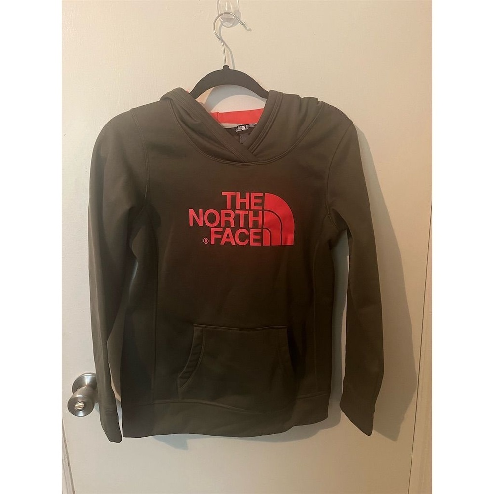 The North Face Women's Pullover Hoodie Green/Pink‎ Size S